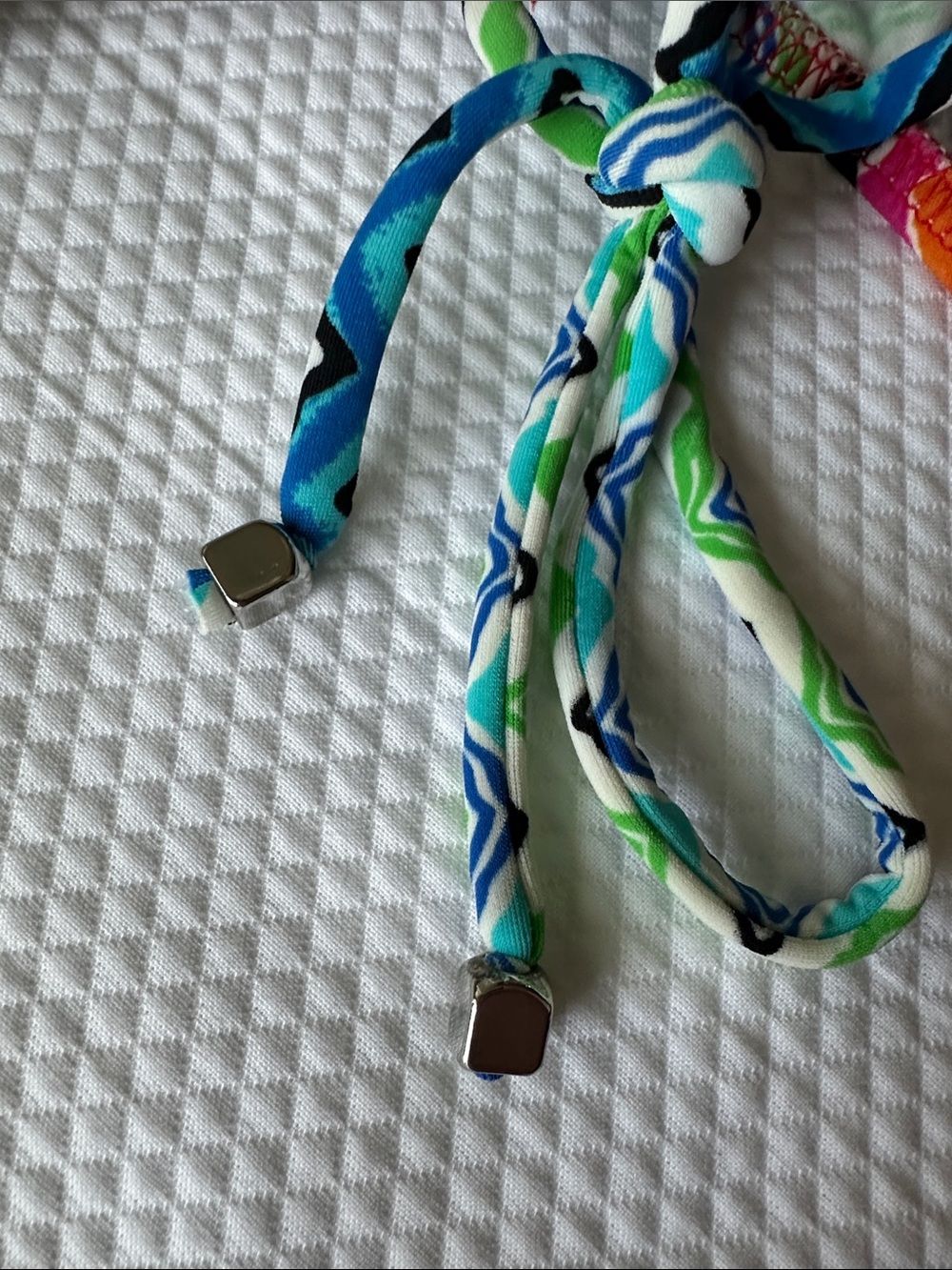 VENUS Multicolor Chevron Push-Up Bikini Set | Halter | Size 10 - Picture 5 of 5
